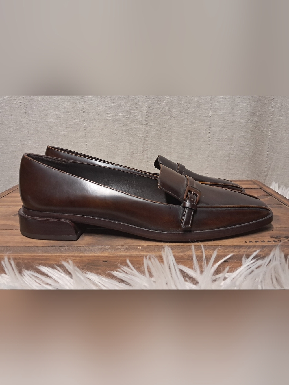 Tory Burch Leather Buckle Flat Loafers 10M NWT - Picture 2 of 9